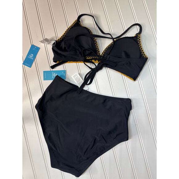 NWT Cupshe Swimsuit Two Piece Bikini & Cut Out One Piece Swim Beach Bundle Sz S - Picture 6 of 6